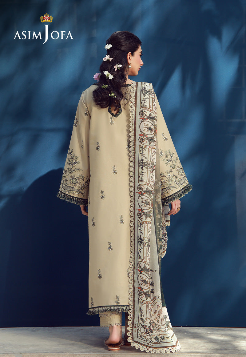 AJMUB-03 Embroidered Cambric Stitched 3 Pcs
