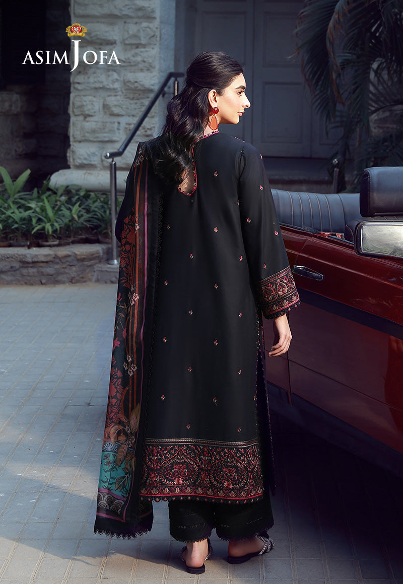 AJMUB-09 Embroidered Cambric Stitched 3 Pcs