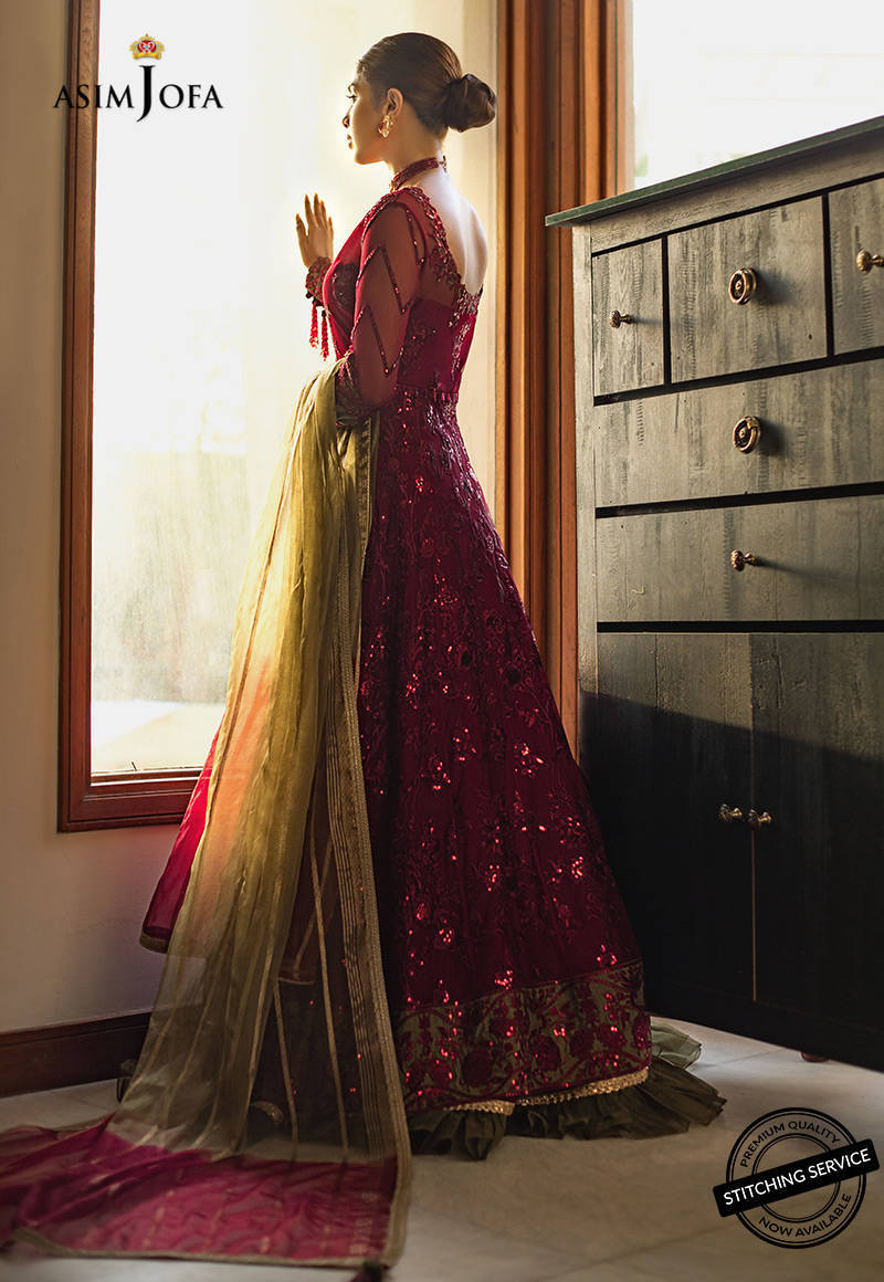 AJLED-01 EMBROIDERED NET 3 PCS