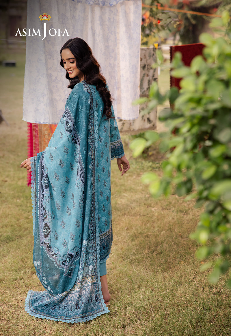 AJUBJD-46 Printed LAWN Stitched 3 PC