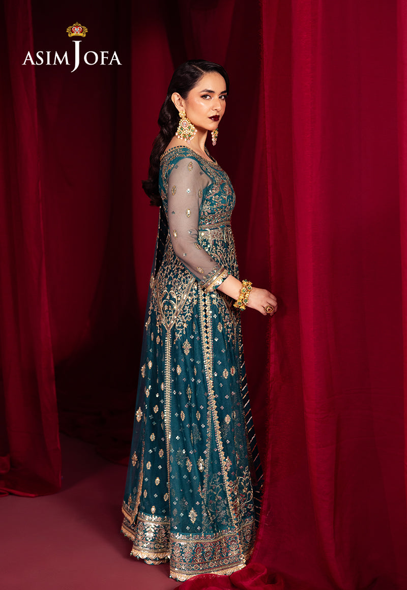 AJMVD-09 EMBROIDERED VELVET STITCHED 3 PCS