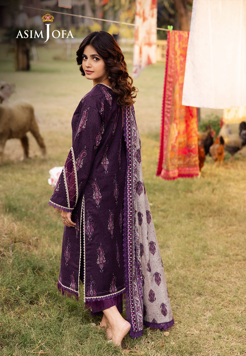 AJUBJD-27 Printed LAWN Stitched 3 PC