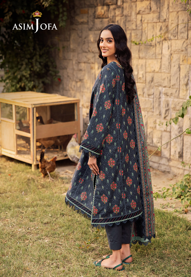 AJUBJD-17 Printed Lawn Stitched 3 Pcs