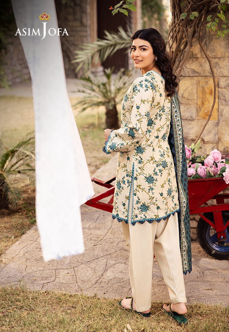 AJUBJD-34 Printed LAWN Stitched 3 PC