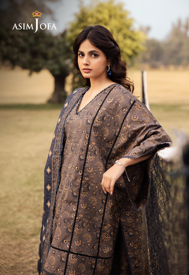 AJUBJD-20 Printed Lawn Stitched 3 Pcs