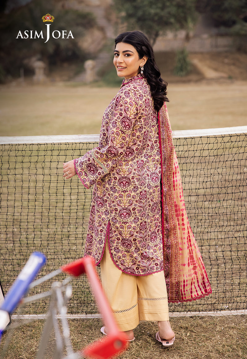 AJUBJD-21 Printed Lawn Stitched 3 Pcs