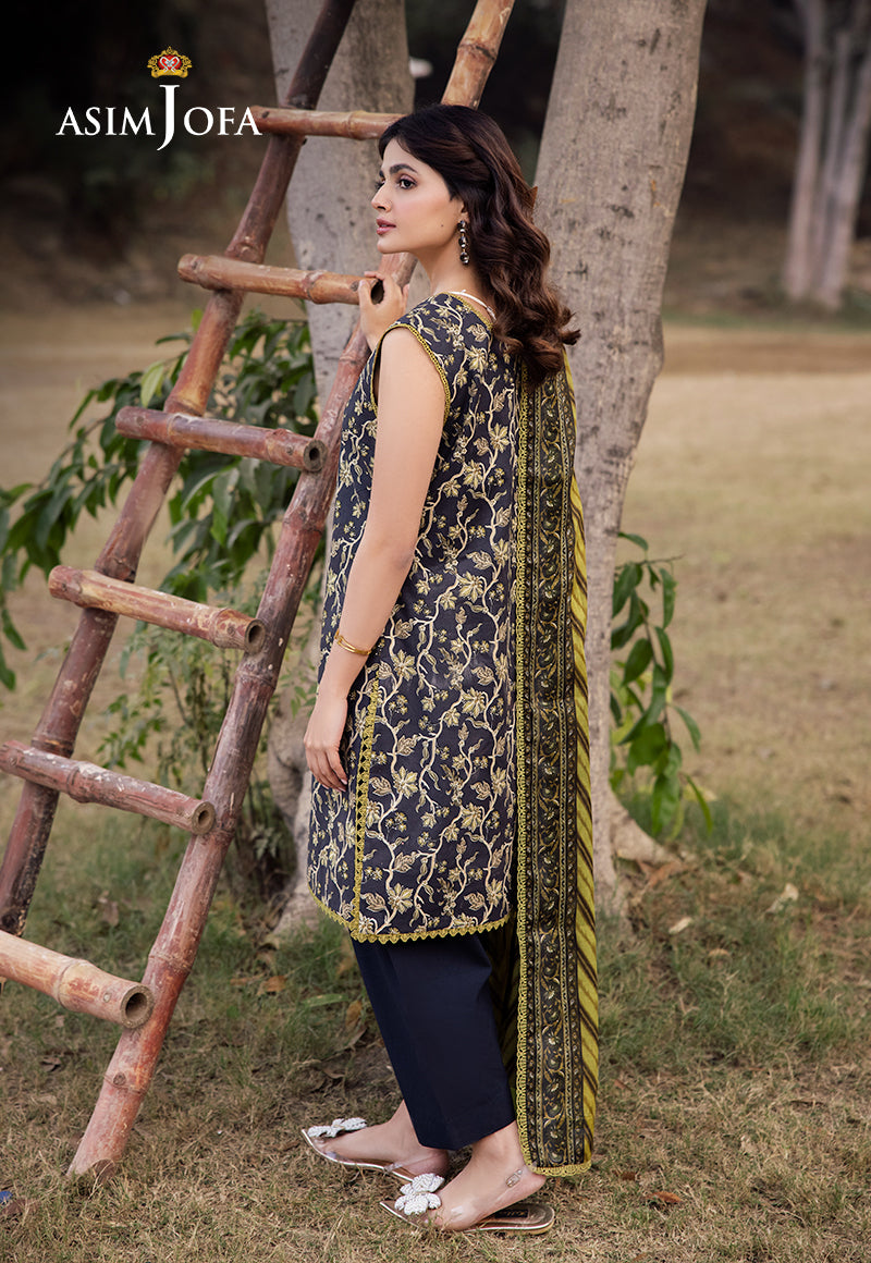 AJUBJD-26 Printed LAWN Stitched 3 PC