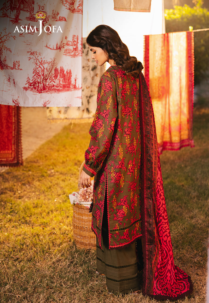 AJUBJD-19 Printed Lawn Stitched 3 Pcs