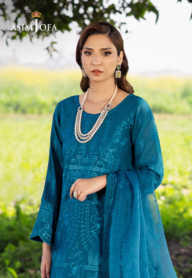 AJELL-17 EMBROIDERED LAWN 3 PCS