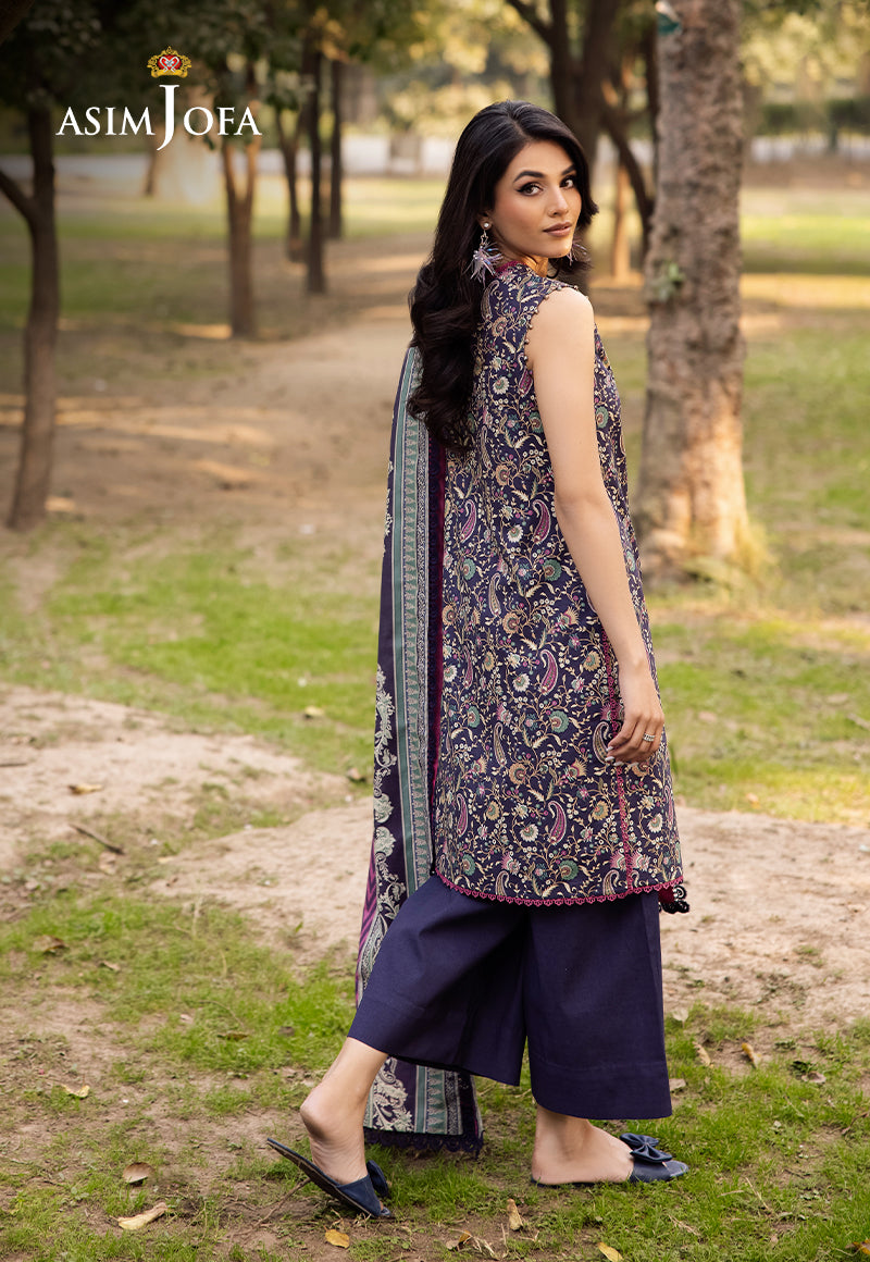 AJUBJD-30 Printed LAWN Stitched 3 PC