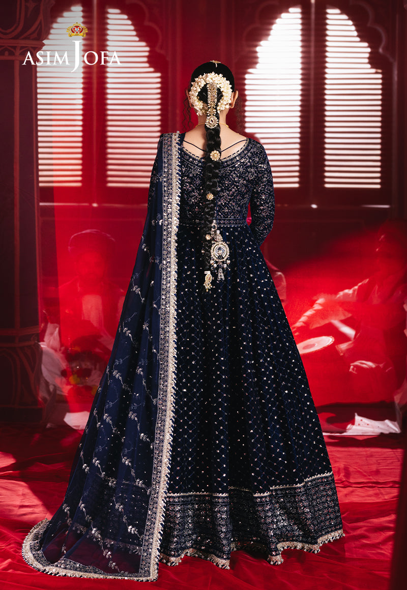 AJMVD-03 EMBROIDERED VELVET STITCHED 2 PCS