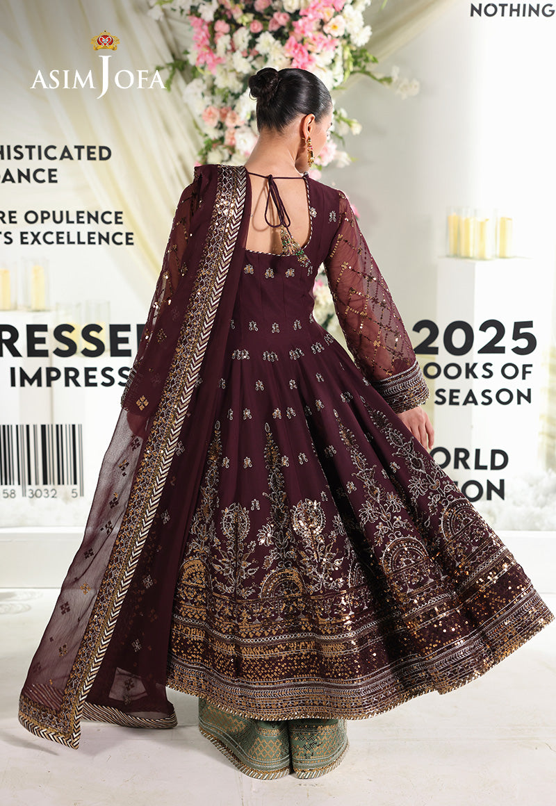 AJUEV-09 EMBROIDERED CHIFFON UNSTITCHED 3 PCS