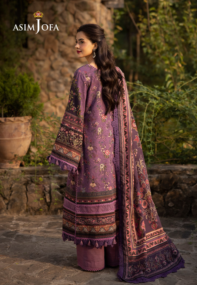 AJUWD-05 EMBROIDERED KHADDAR 3 Pcs