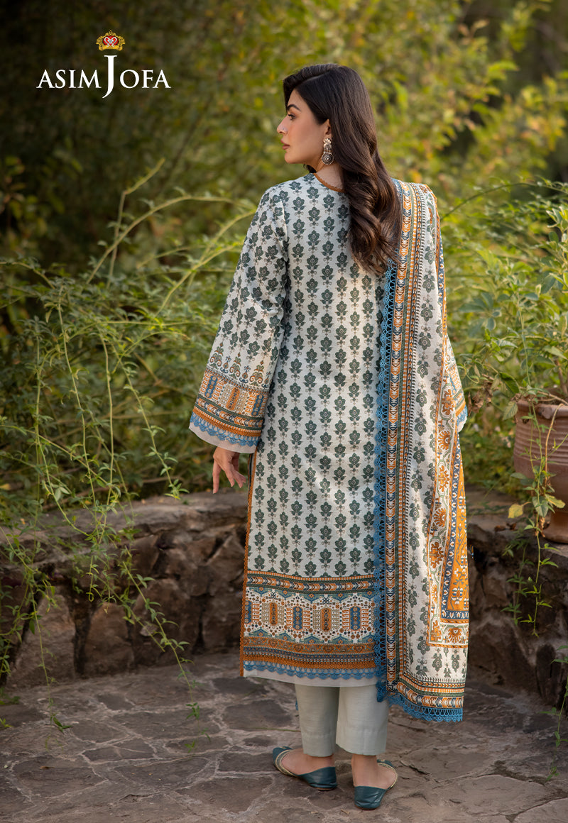 AJUWD-42 PRINTED KHADDAR 3 Pcs