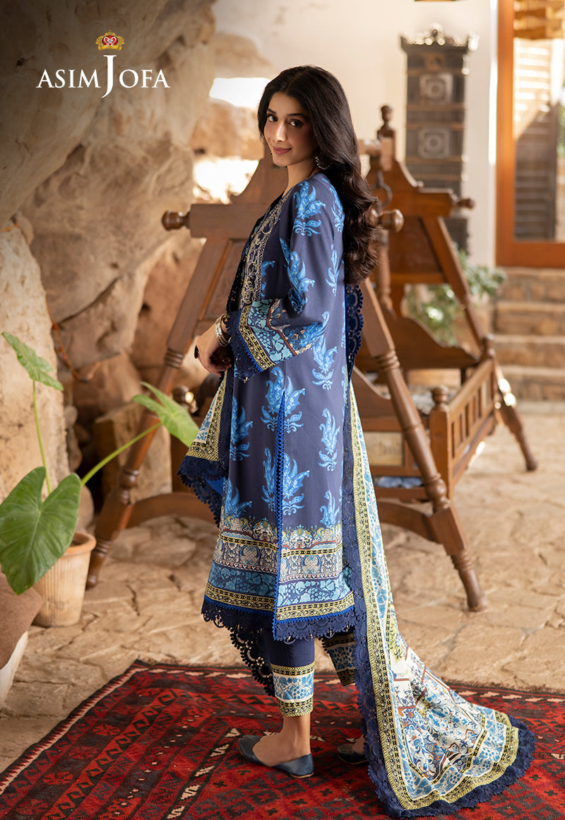 AJUWD-16 EMBROIDERED STITCHED 3 PCS