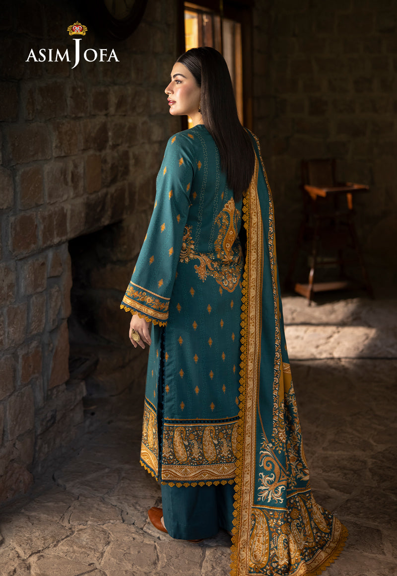 AJUWD-66 PRINTED STITCHED 3 PCS