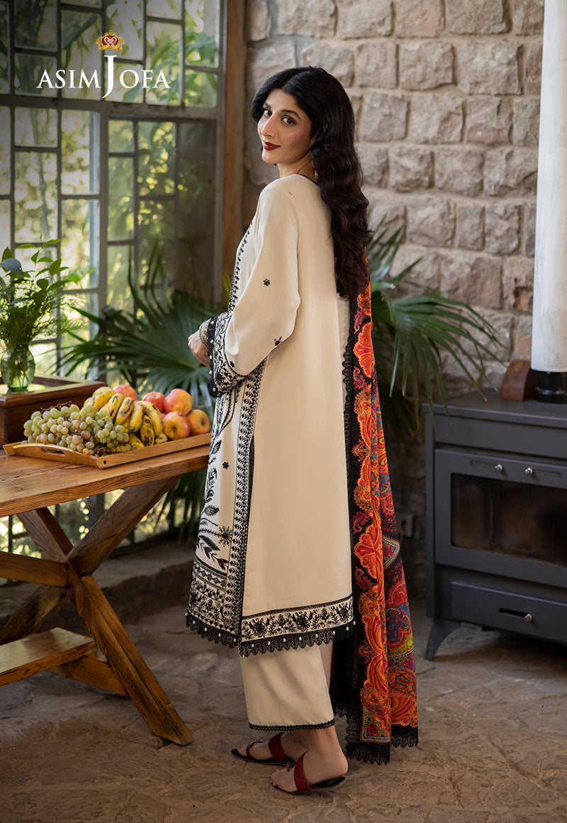 AJUW-26 EMBROIDERED VISCOSE 3 PC