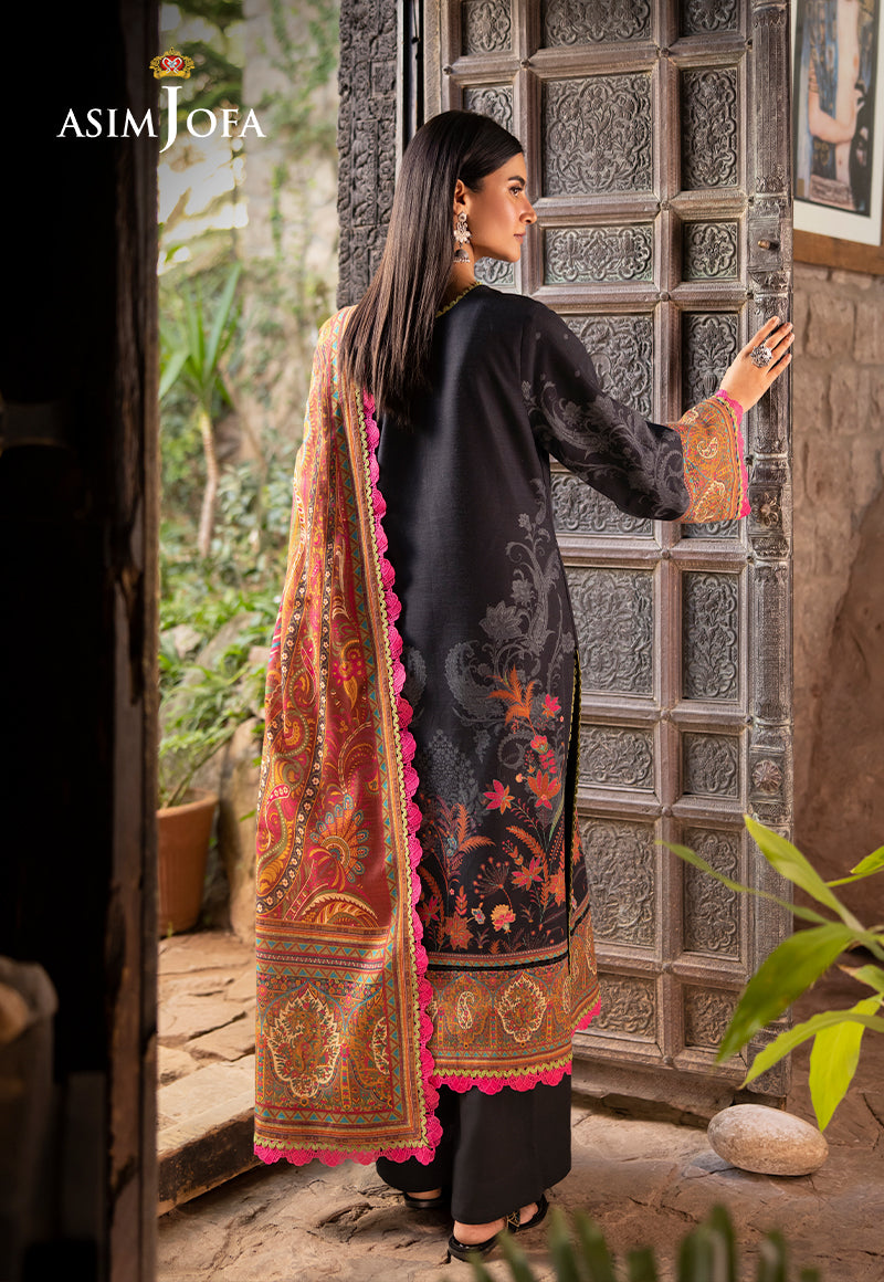 AJUW-60 PRINTED KHADDAR 3 Pcs