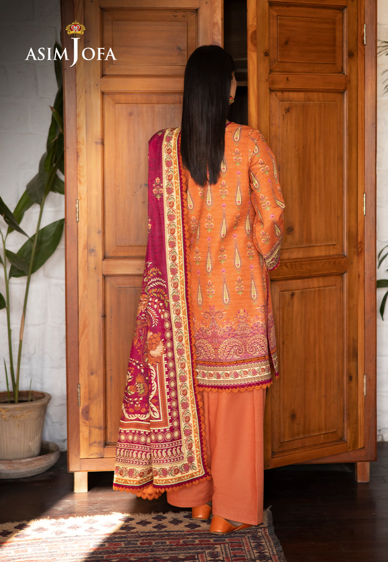 AJUW-54 PRINTED KHADDAR 3 Pcs