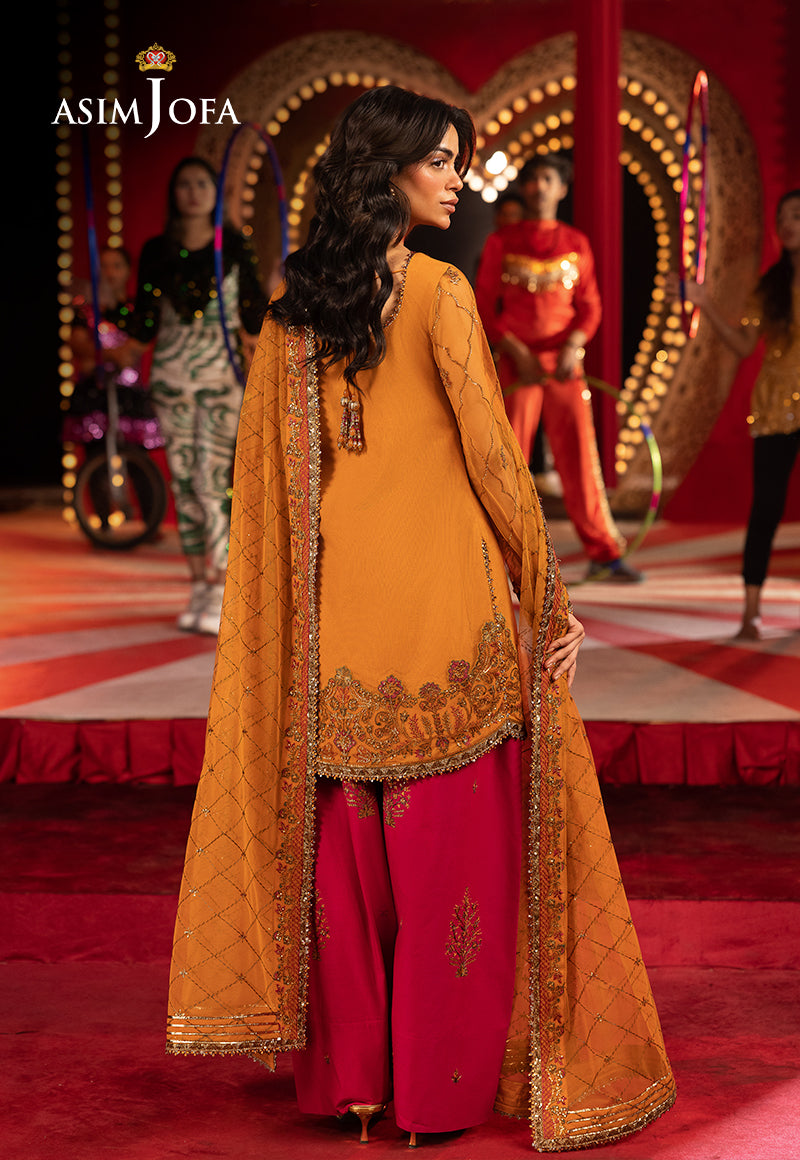 AJLFFD-05 Embroidered Net Stitched 2 PCS
