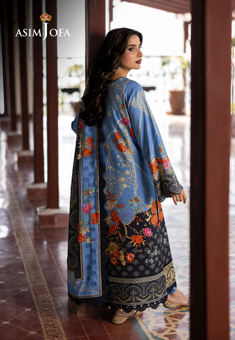 AJUWD-25 EMBROIDERED STITCHED 3 PCS