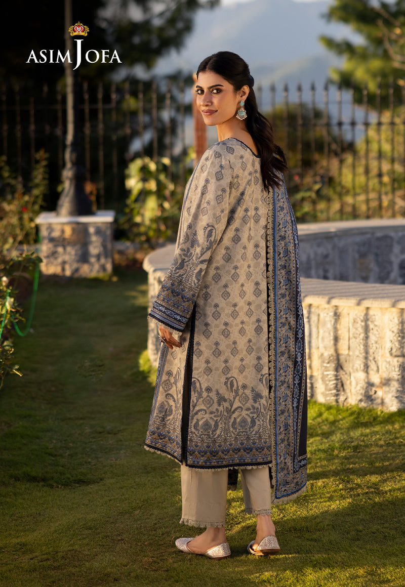AJUWD-61 PRINTED VISCOSE 3 Pcs