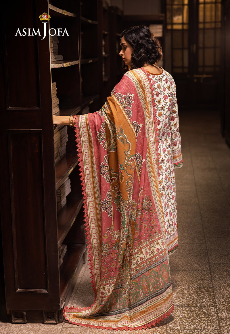 AJUBJD-41 Printed Lawn Stitched 3 Pcs