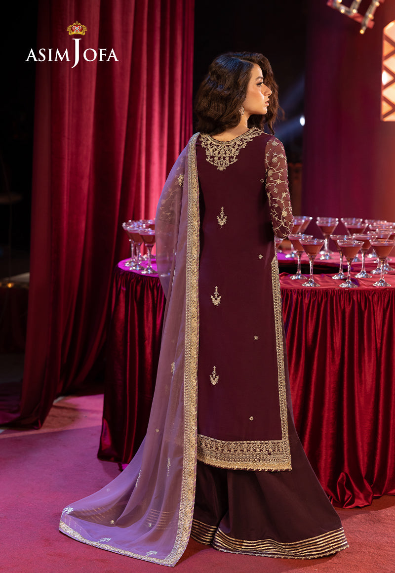 AJLLF-11 Embroidered Chiffon 3 Pcs