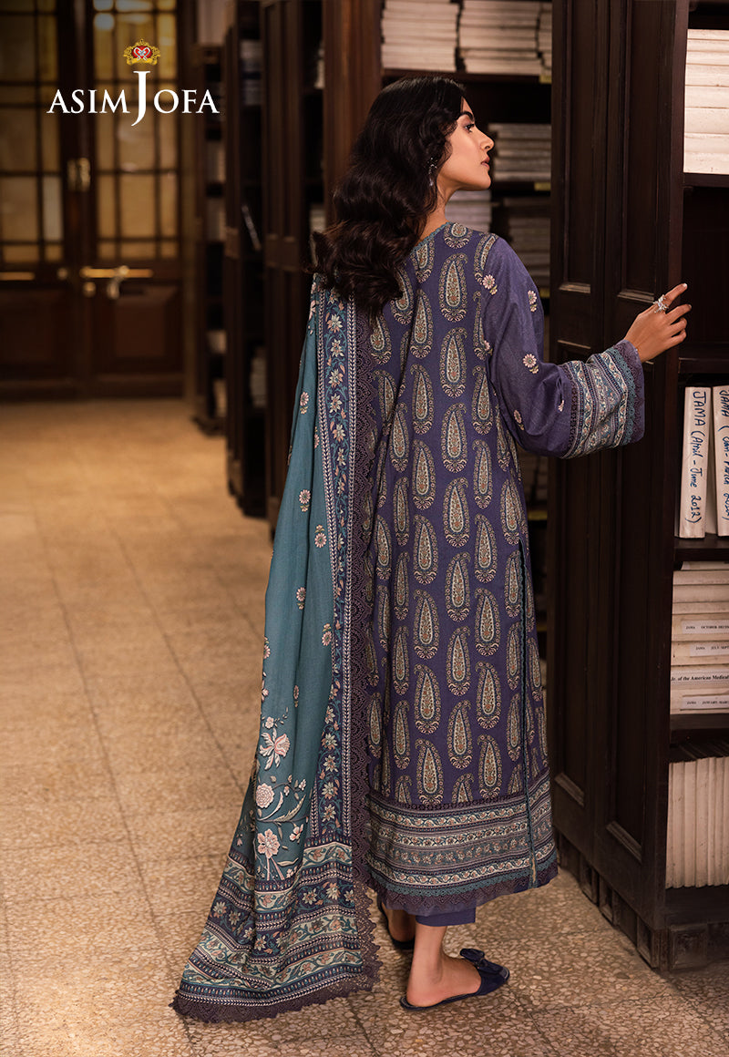AJUBJD-36 Printed Lawn Stitched 3 Pcs
