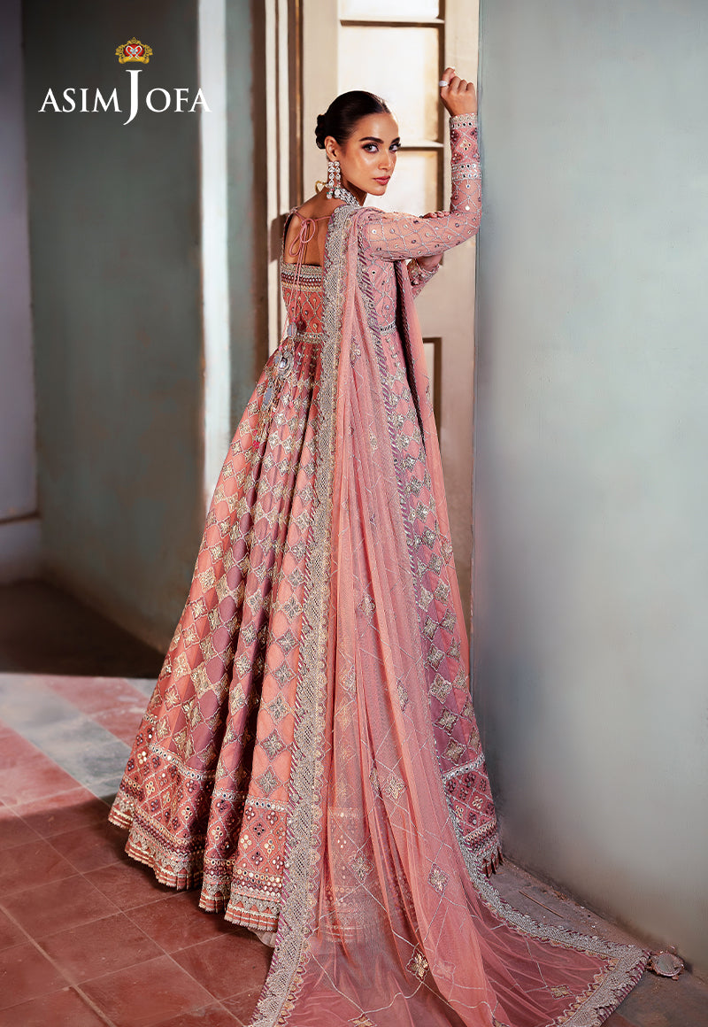 AJKBD-03 EMBROIDERED NET STITCHED 3 PCS