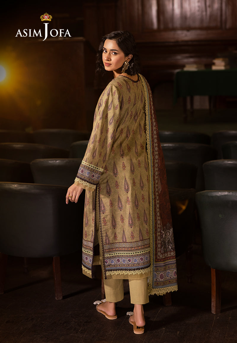 AJUBJD-47 Printed LAWN Stitched 3 PC