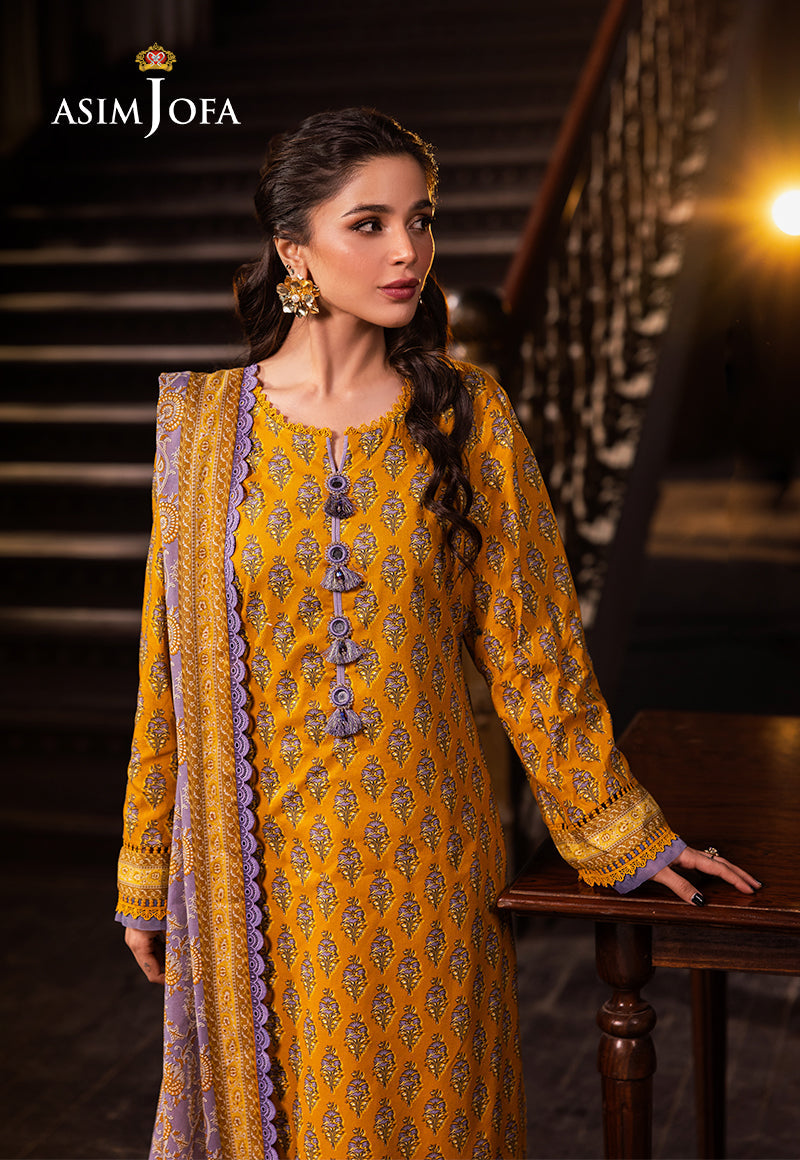 AJUBJD-53 Printed LAWN Stitched 3 PC