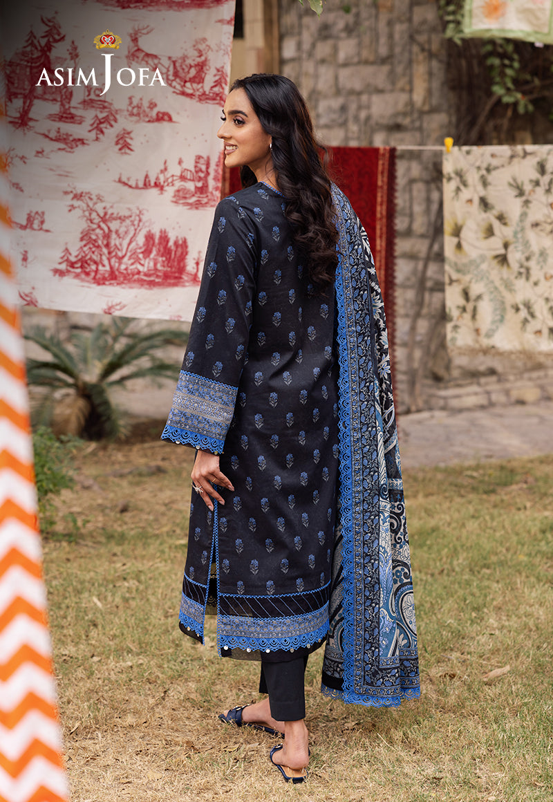 AJUBJD-55 Printed LAWN Stitched 3 PC