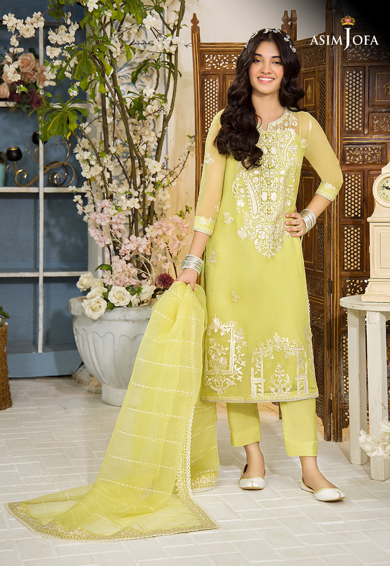 AJTFD-02 EMBROIDERED ORGANZA 3 PCS