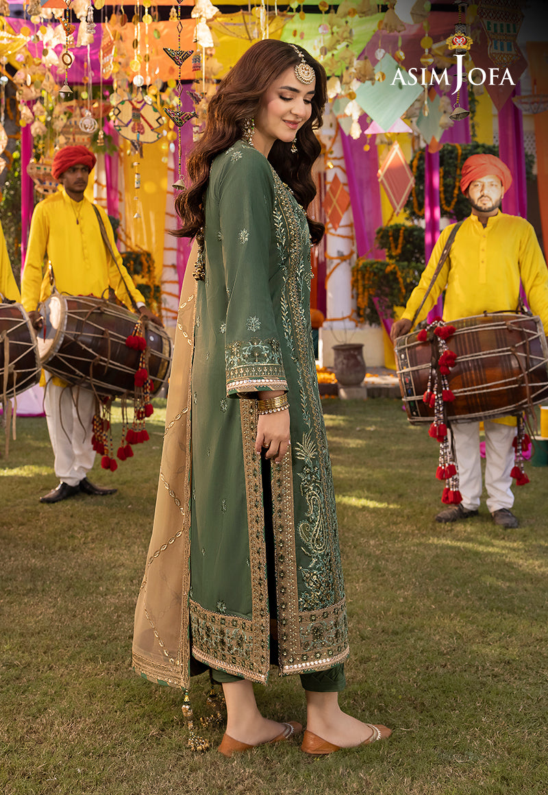 AJDAD-26 EMBROIDERED LAWN SILK STITCHED 3 PCS