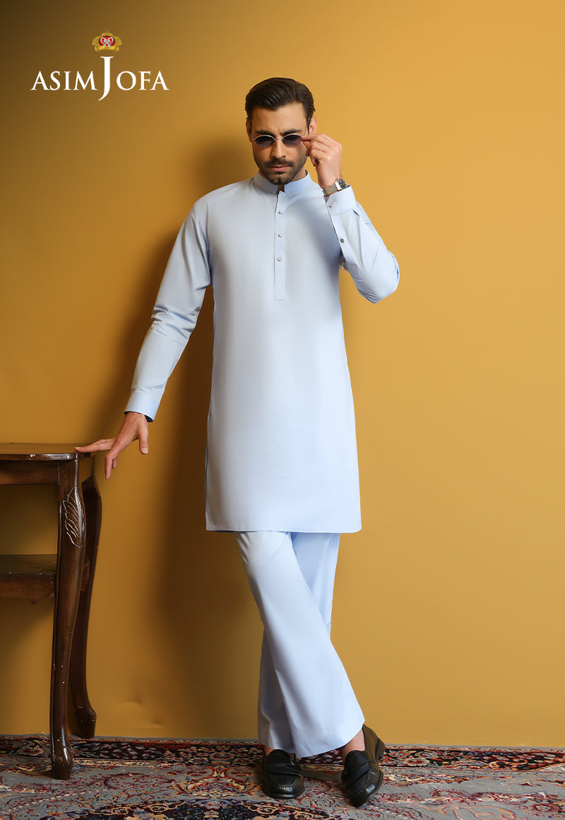 AJUBM-07 UNSTITCHED EGYPTIAN COTTON 2PC