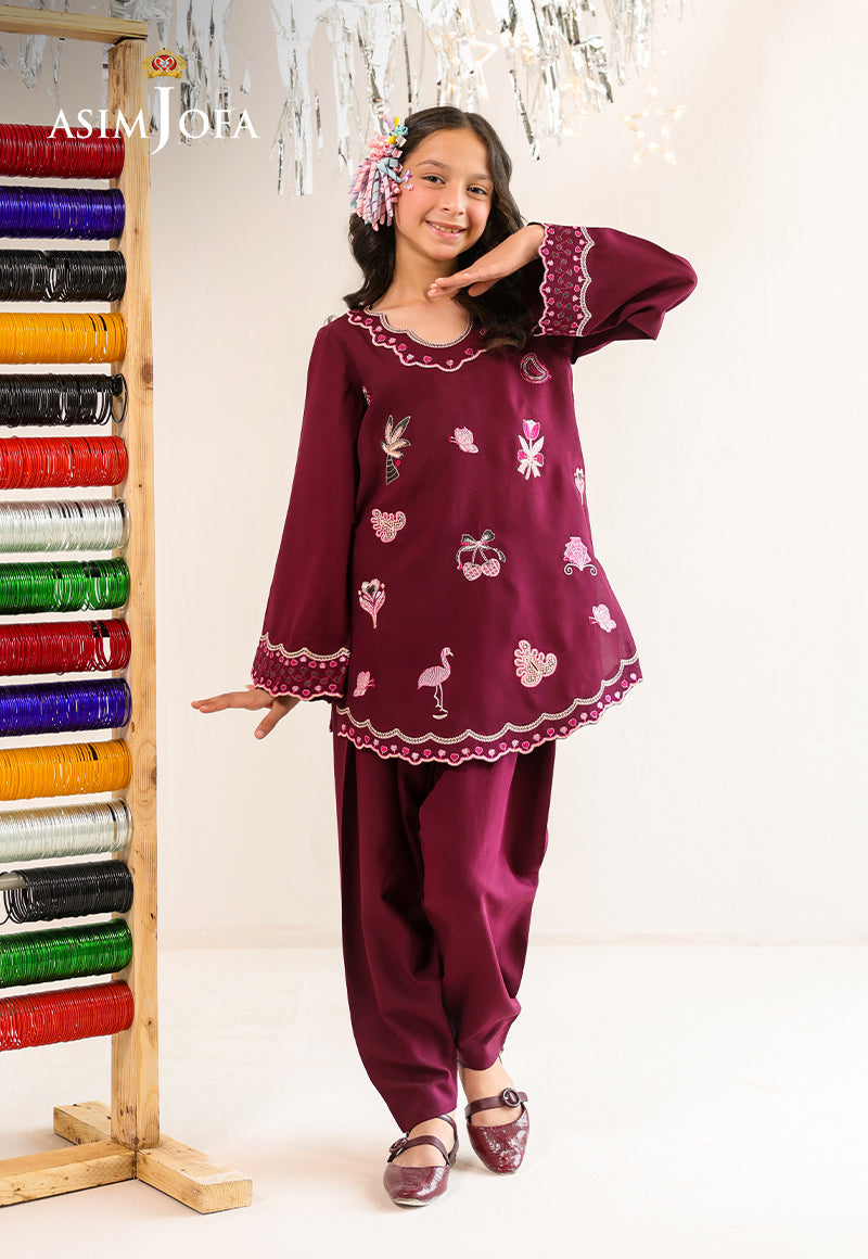 AJKLP-03 Embroidered Lawn Silk Stitched 2 Pcs