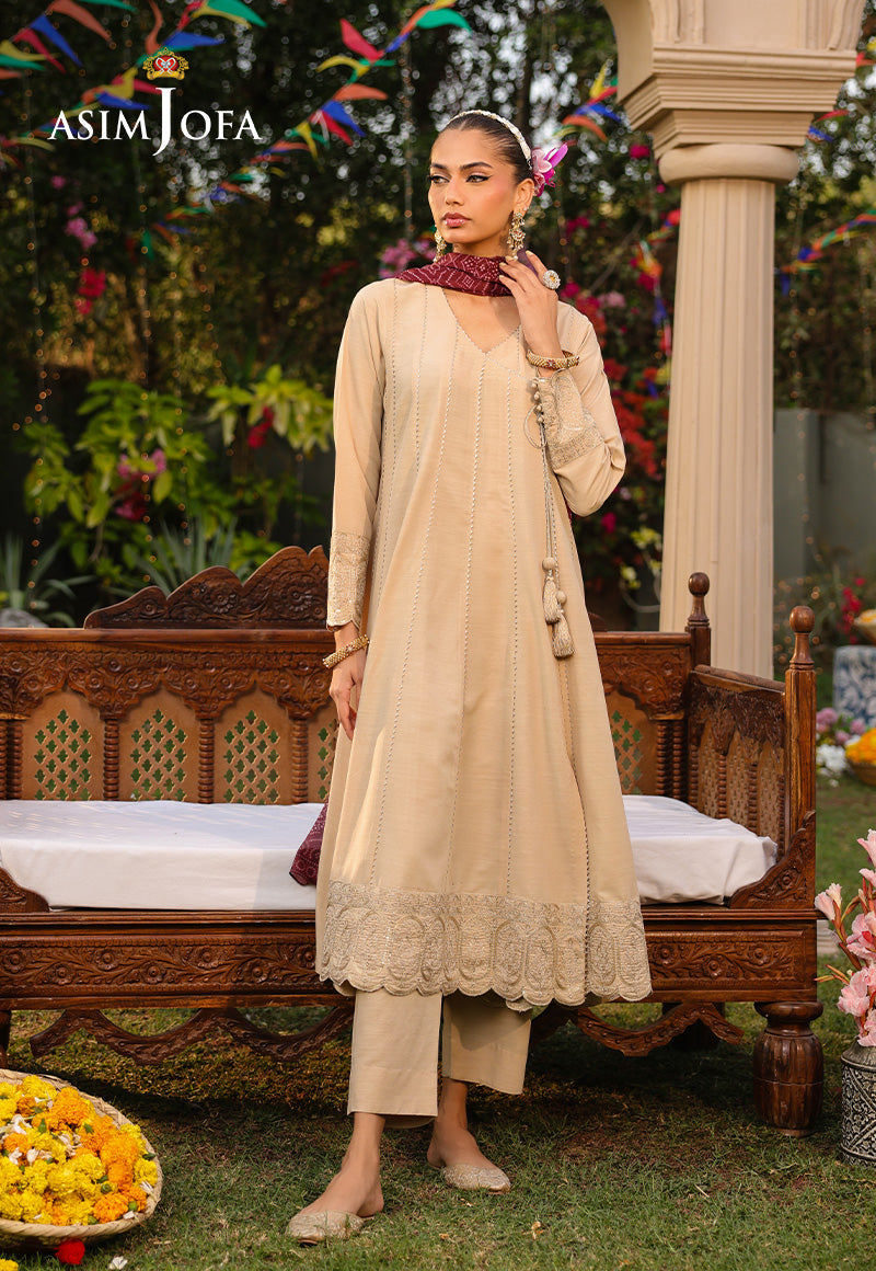 AJPB-184 EMBROIDERED SILK STITCHED 3 PCS