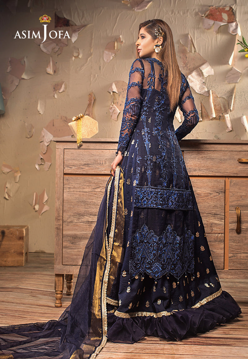 AJLE-09 EMBROIDERED ORGANZA 3 PCS