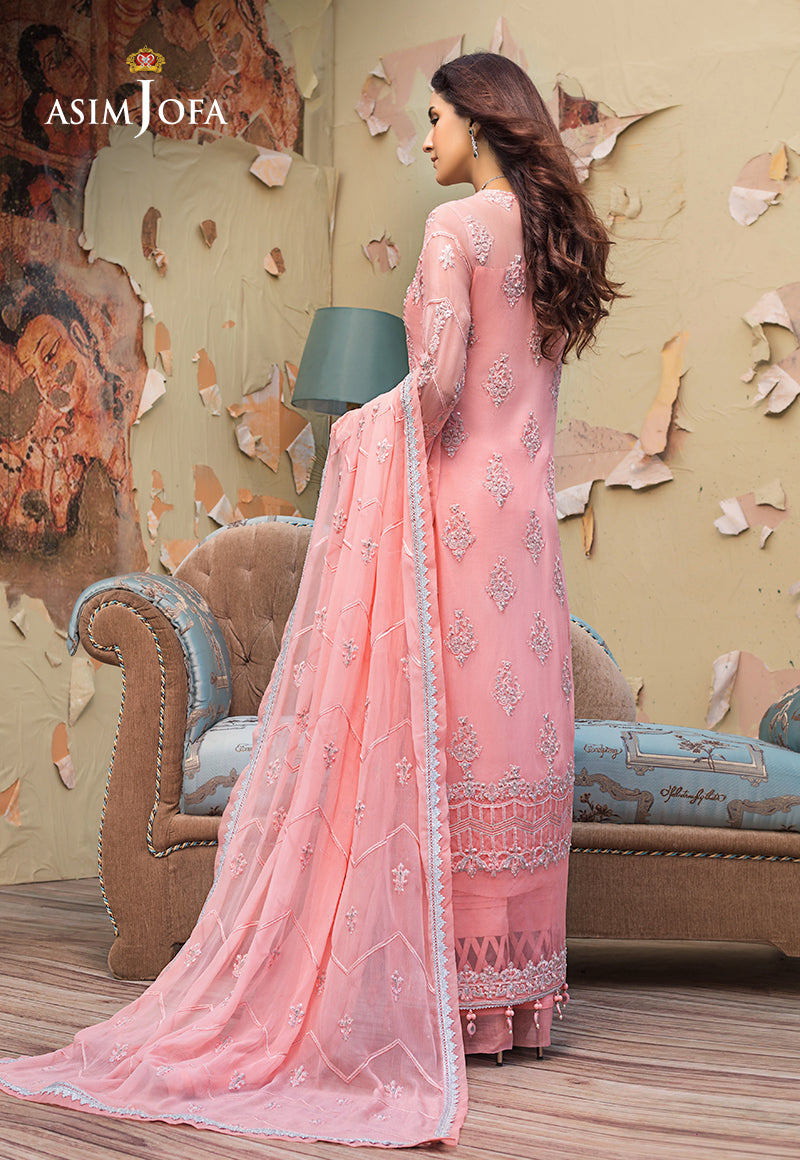 AJLE-08 EMBROIDERED CHIFFON 3 PCS