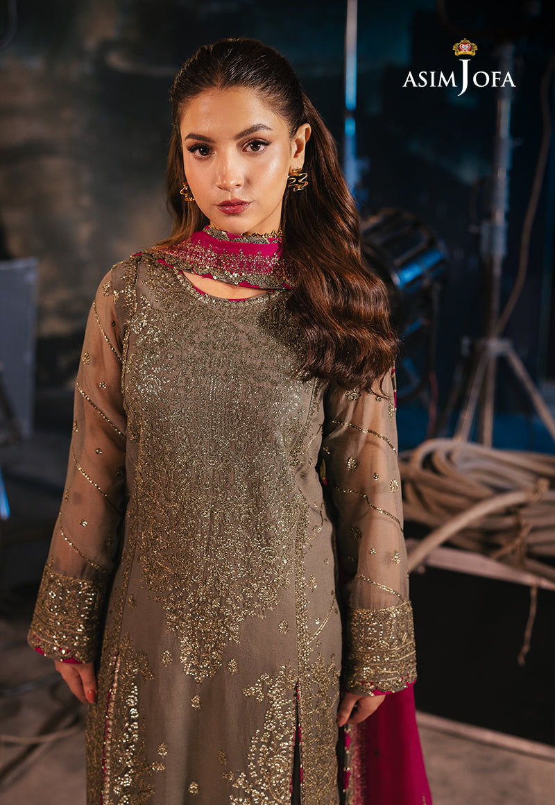 AJLFD-06 EMBROIDERED CHIFFON STITCHED 3 PCS
