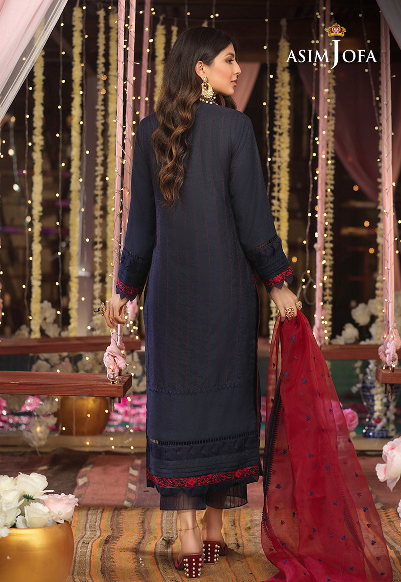 AJFC-13 EMBROIDERED COTTON JACQUARD 3 PCS