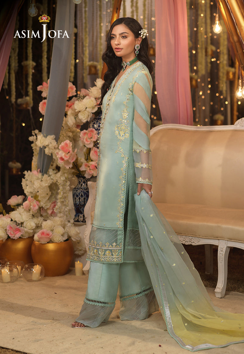 AJFC-19 EMBROIDERED COTTON NET 3 PCS