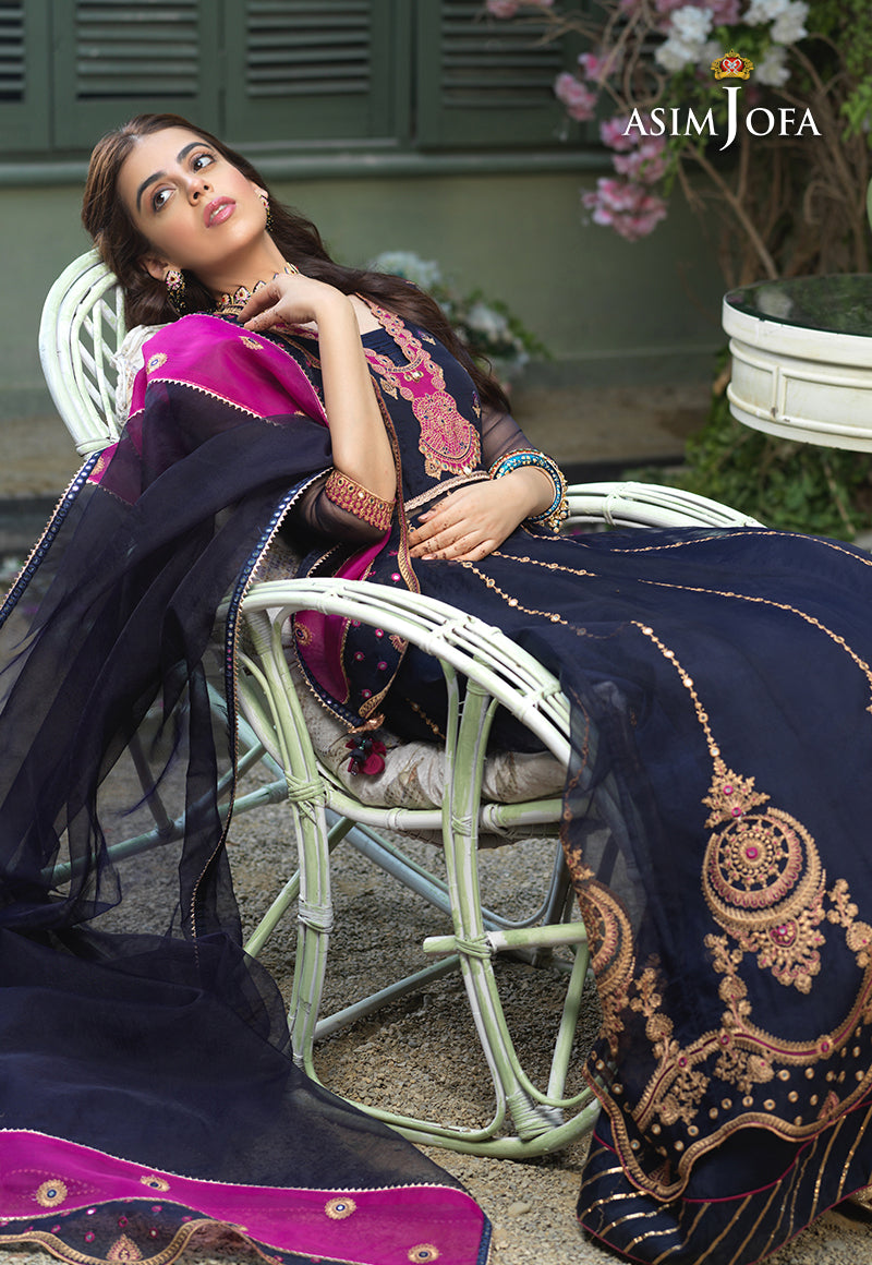 AJFC-53 EMBROIDERED ORGANZA 3 PCS