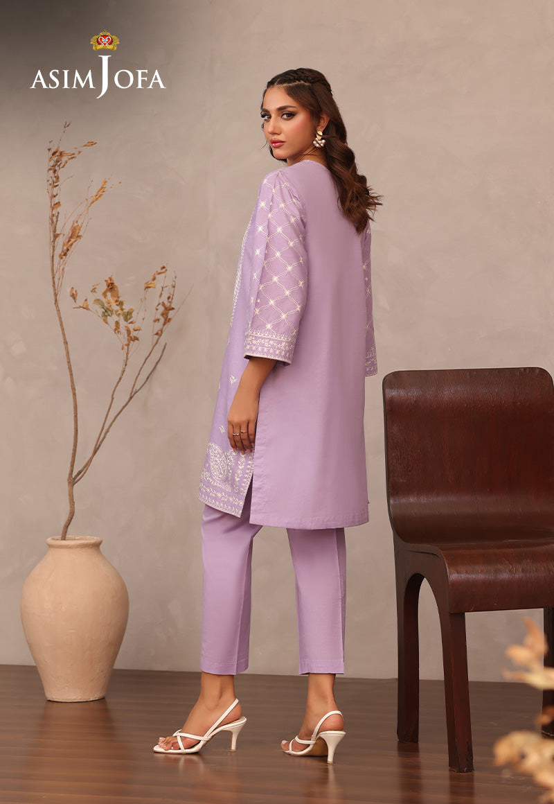 AJLPJ-02 EMBROIDERED CAMBRIC STITCHED 2PC