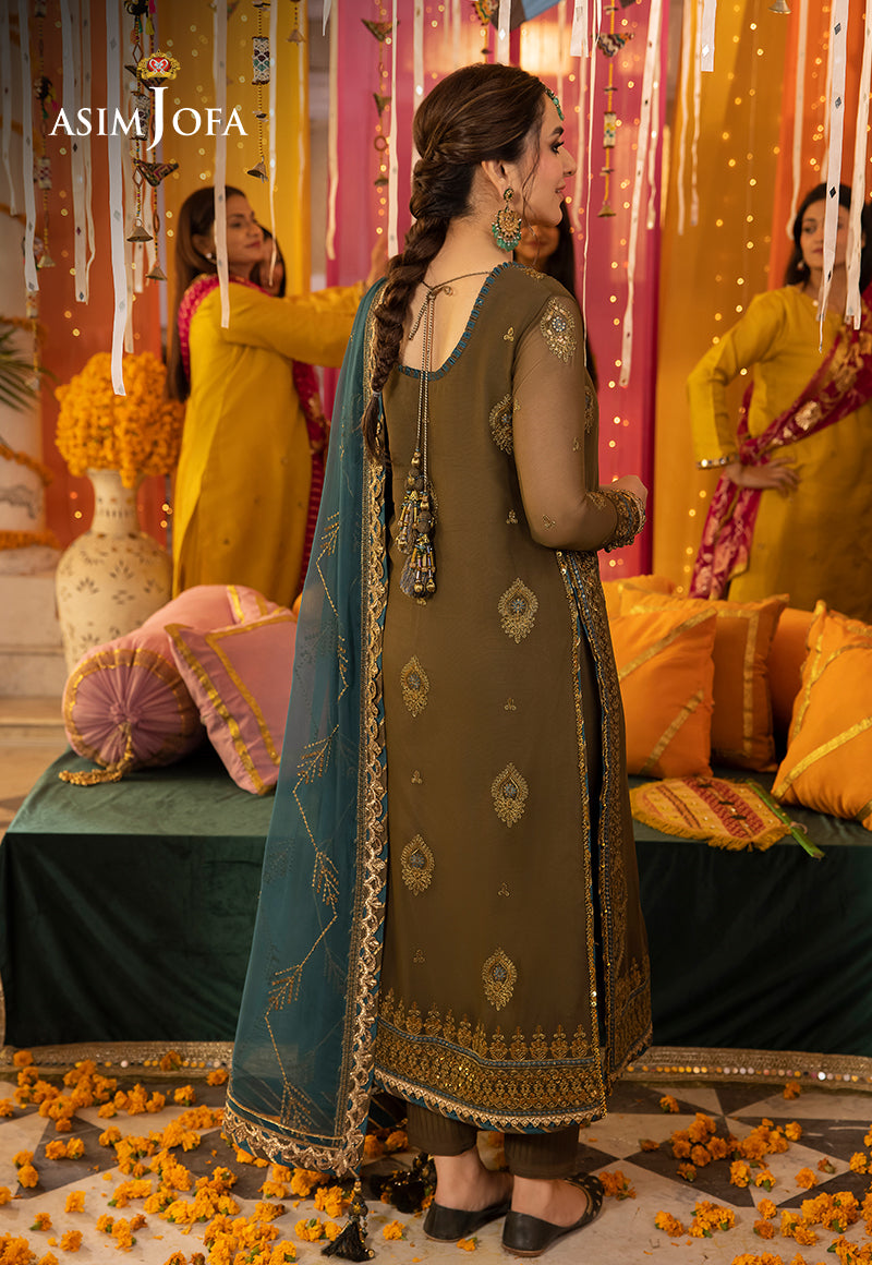 AJDA-16 EMBROIDERED CHIFFON 3 PCS