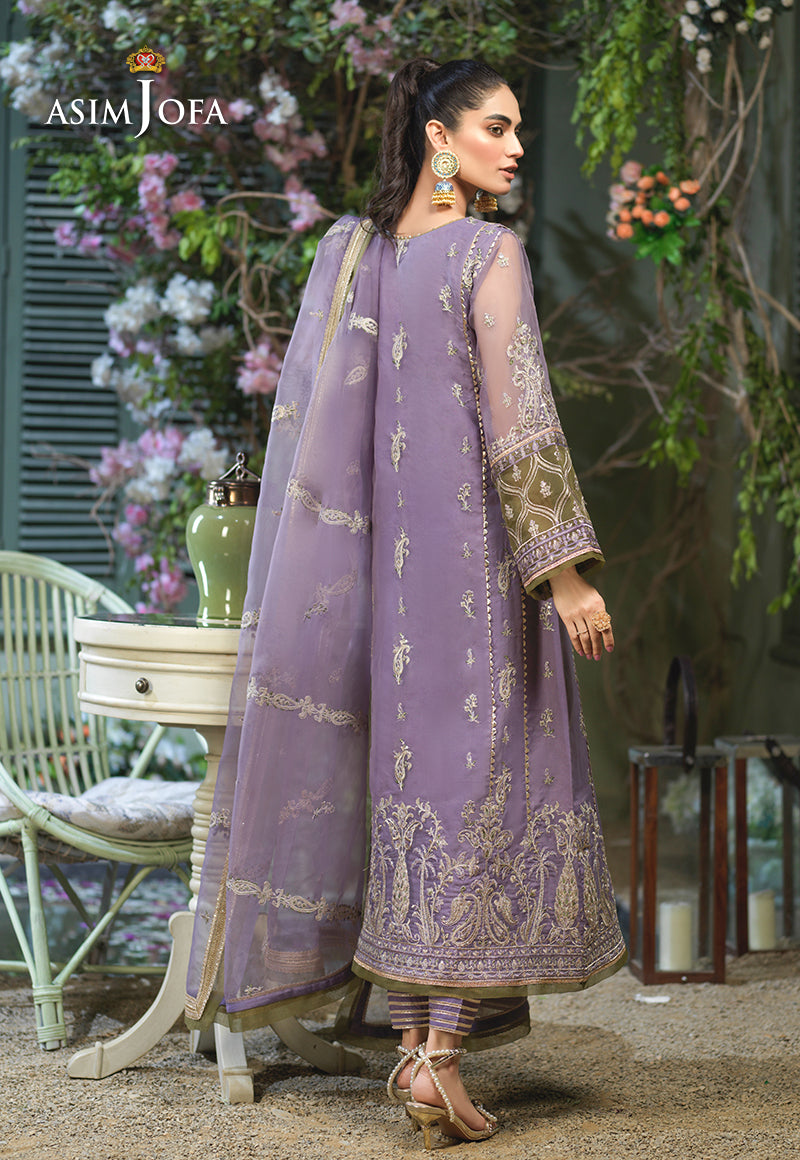 AJFC-51 EMBROIDERED ORGANZA 3 PCS