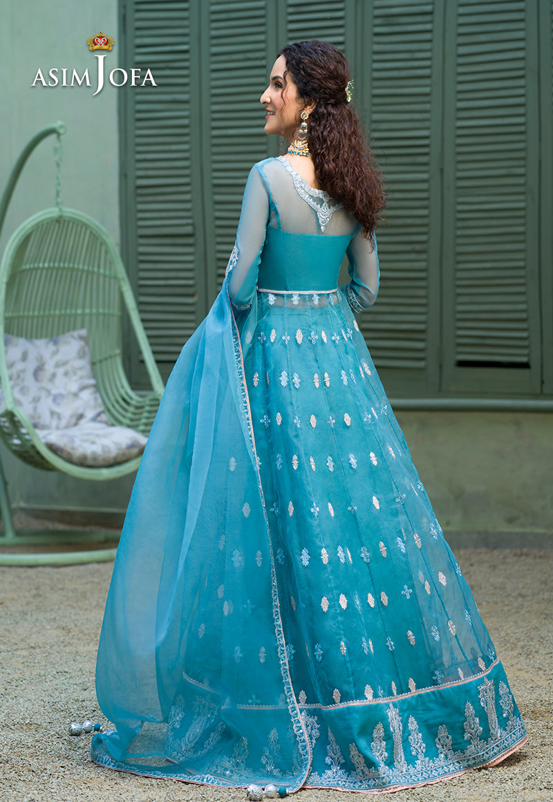 AJFC-43 EMBROIDERED ORGANZA 3 PCS