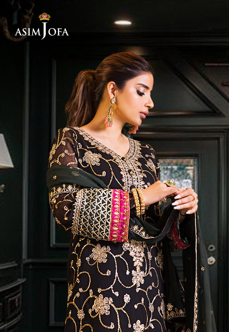 AJSM-07 EMBROIDERED CHIFFON 3 PCS