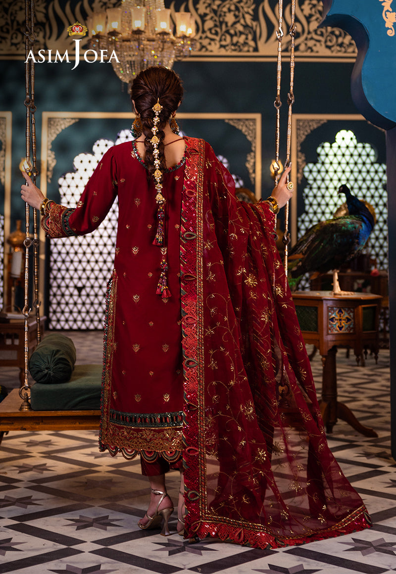 AJFID-21 EMBROIDERED STITCHED 3 PCS